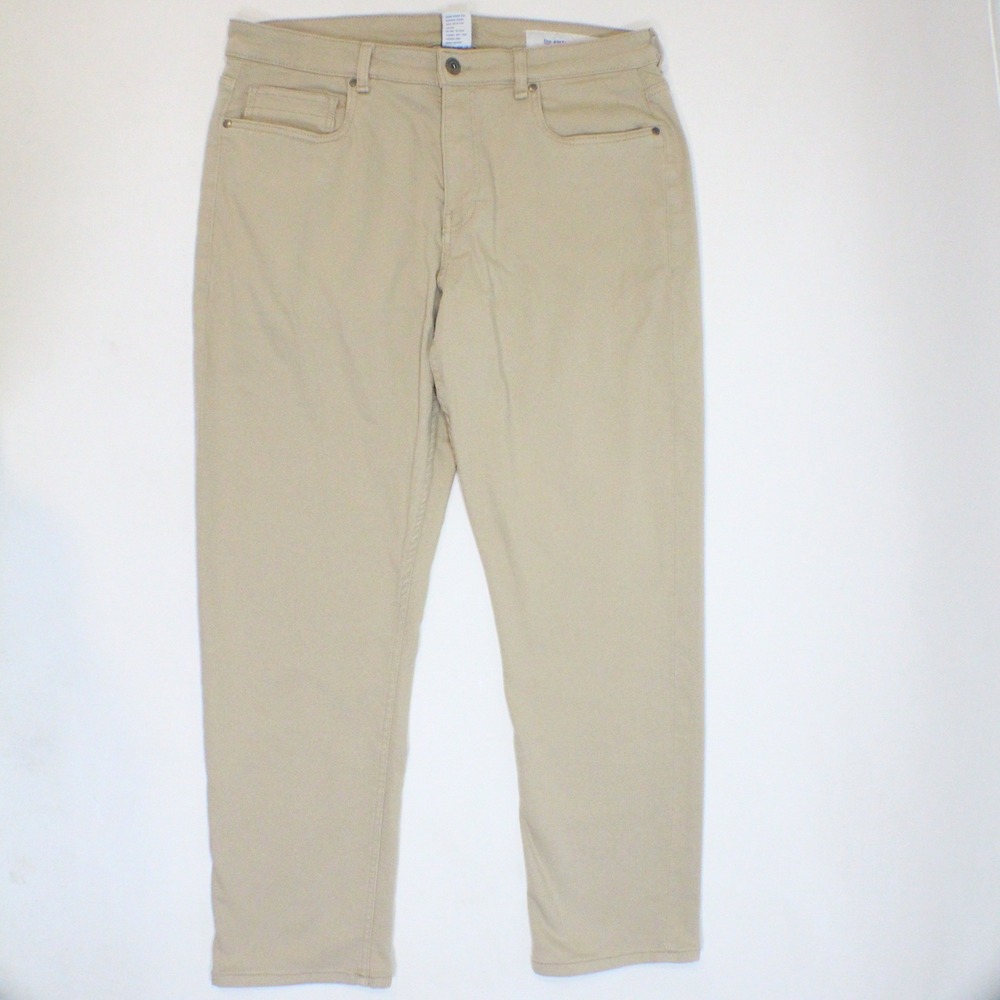 The Perfect Jean NYC Denkhaki Athletic Fit Khaki Pants 36x30 J09V3DNK Mens Tan